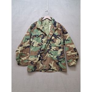 Vintage M65 US Army Cold Weather Field Jacket Woodland Camo Medium Reg 1984